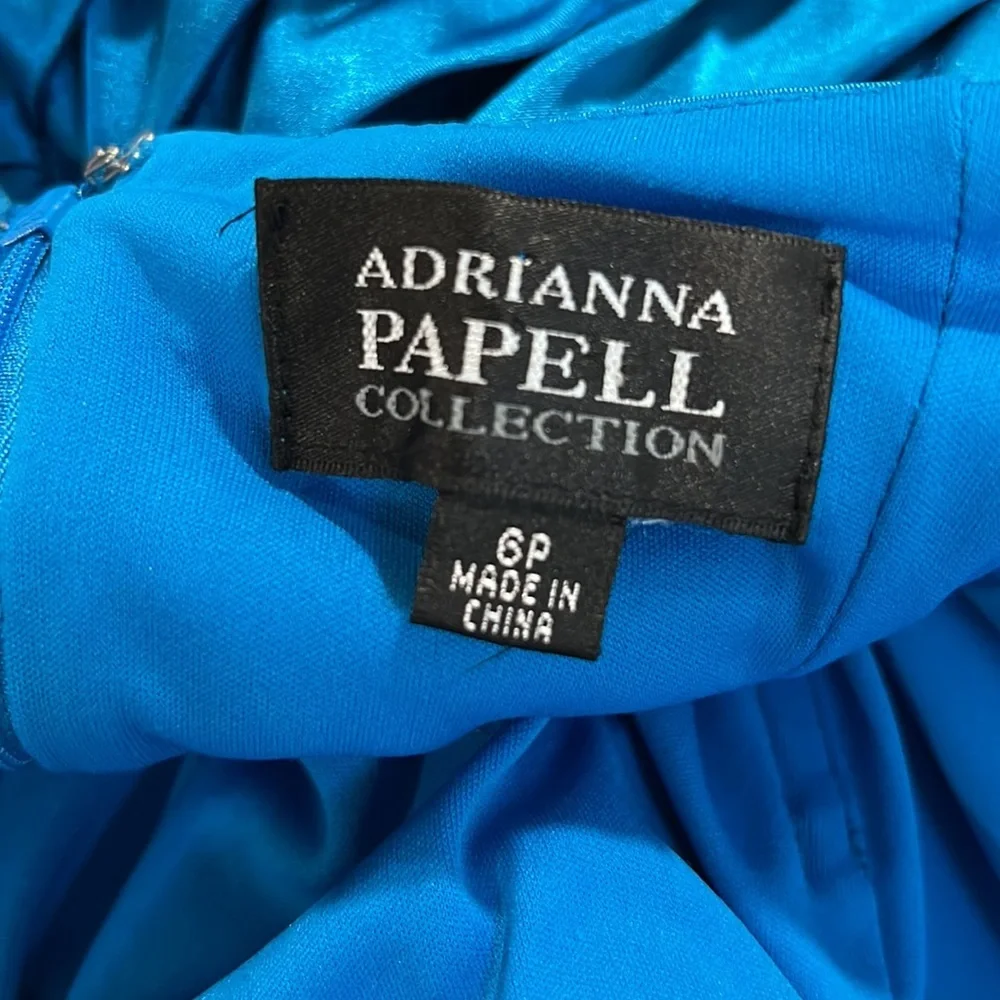 Adrianna Papell Sequin Dress Vivid Blue - Picture 8 of 8